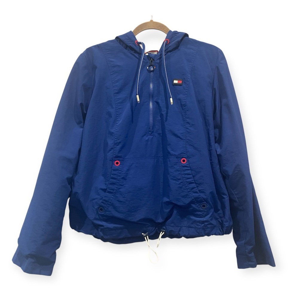 TOMMY HILFIGER 1/2 Zip Pullover Hooded Jacket XL